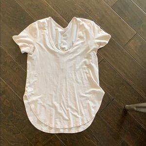 Lululemon super soft baby pink tee